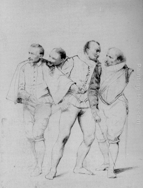 Paul Delaroche Pencil Study II